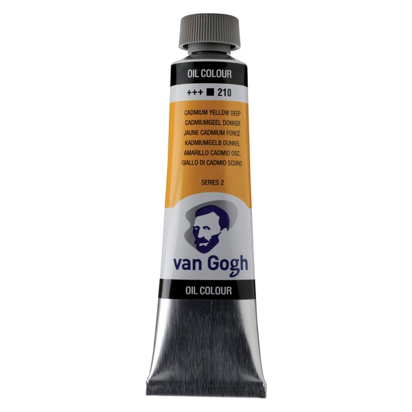 Van Gogh Oil Color Paint, 40ml Tube, Cadmium Yellow Deep