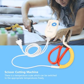 chengong Electric Heating Dressmaking Shears Practical Household Temperature Scale Adjustable Scissors for Dressmakers