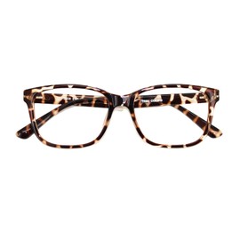 Optifine Reading Glasses Blue Light Blocking for Women Men Square Nerd Eyeglasses Frame Computer Reader Leopard +4.75