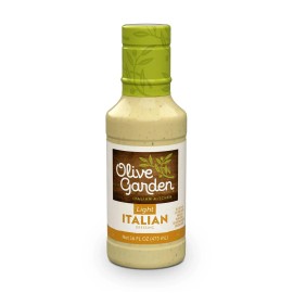 Olive Garden 4-Pack Olive Garden Light Italian Dressing Size 16 oz - Low-Calorie, Gluten-Free
