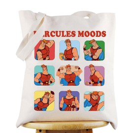 KEYCHIN Hercules Moods Tote Bag Hercules And Megara Fans Gifts Hercules Movie Shoulder Bag Hercules Merchandise, Hercules Moods