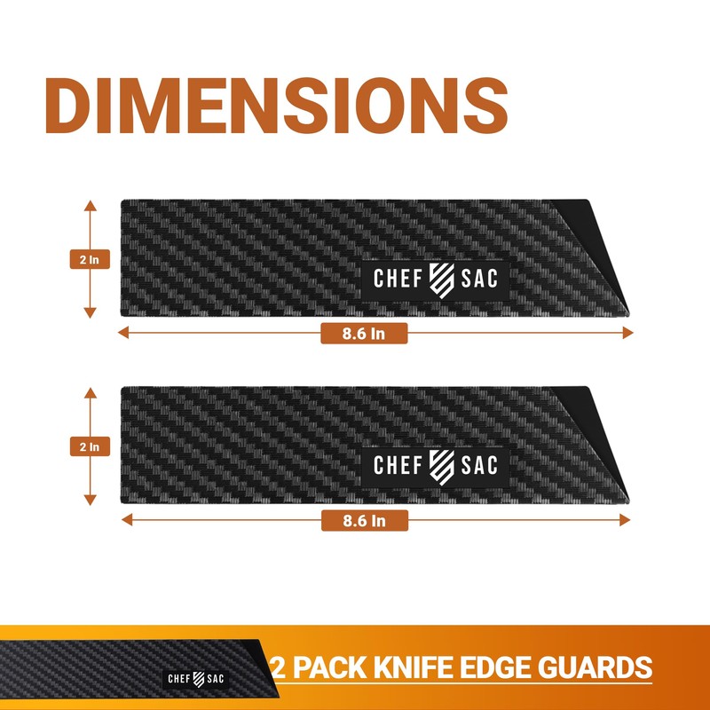 Chef Sac Knife Edge Guards | Universal Knife Cover &