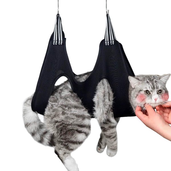 Qrity 1 Piece Cat Grooming Bag, Hammock Harness, Dog Grooming