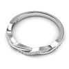 Sterling Silver 2.5mm Petite Twisted Vine Simulated Diamond Ring Wedding