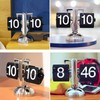Reloj Abatible Retro Minimalista, Reloj de Escritorio Mecánico con Tapa
