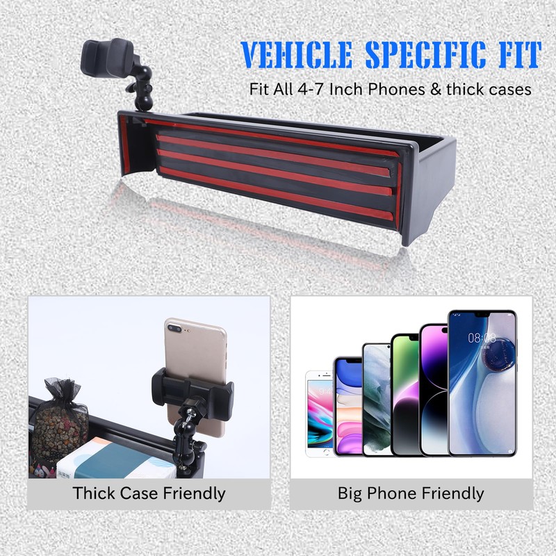 Center Console Dashboard Navigation Display Back Organizer Tray for 2024
