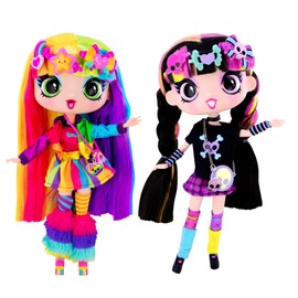 Decora Fashion Girlz Doll 11 inches-Decora + Luna | Set of 2 Fashion Dolls | Set of 2 Colorful Dolls | Nicely Packaged Set of Doll Clothes, Dolls & Accessories