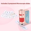 60x-120x Mini Pocket Microscope for Kids Adults, Portable Handheld Microscope