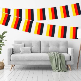 UD_G128 Germany German 8.2 X 5.5 Inch Printed Polyester Party Banners Full String 33 Feet Decorations for School Festival Events