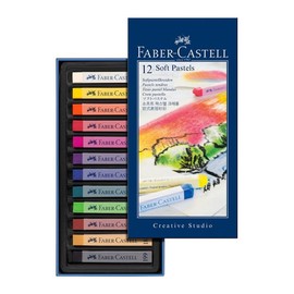 Faber-Castell Creative Studio 5188128312 Powder Pastels (Soft), 12 Colours