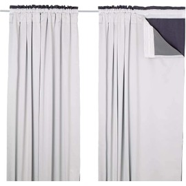 Kinfolk Textile Thermal Blackout Curtain Linings Pair 3 Pass Includes Curtain Hooks (46" x 54")