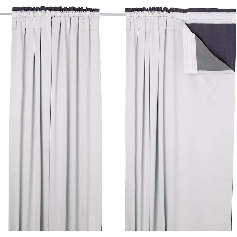 Kinfolk Textile Thermal Blackout Curtain Linings Pair 3 Pass Includes