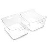 BINO | Plastic Storage Bins, X-Large - 2 Pack, Clear