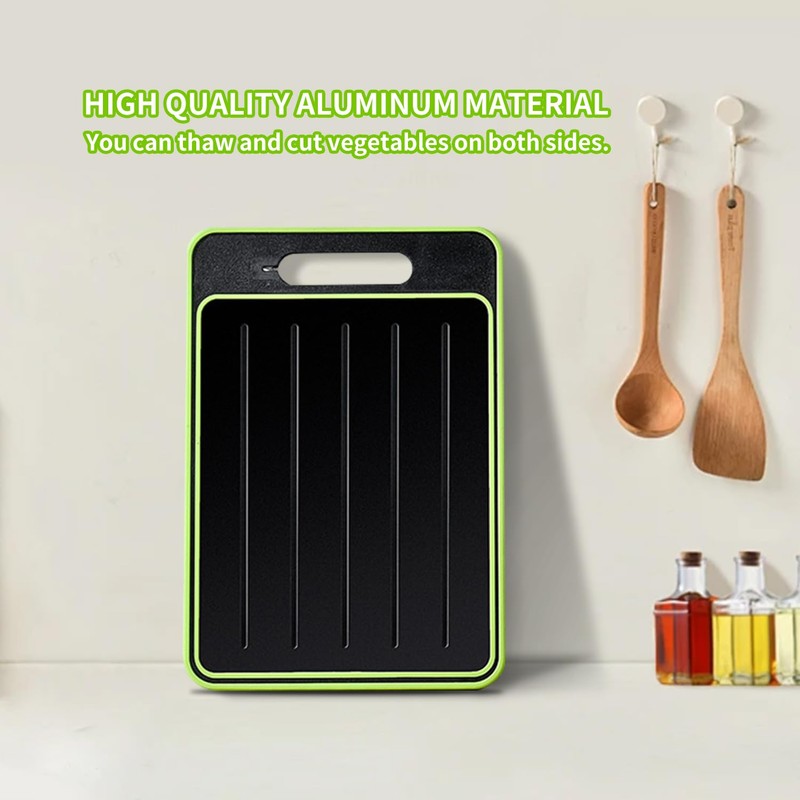 4 in 1 Defrosting Board, Multi-Functional Kitchen Thawing Cutting Board,