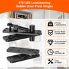 Heavy Duty Hidden Door Hinge, 570LBS Load Bearing Thickened Solid