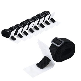 vidaXL 8 x Universal Mounting Tape for Pool Reel Solar Film Retaining Straps Attachment Clip Set Fixing Straps Mounting Set 1.8 m