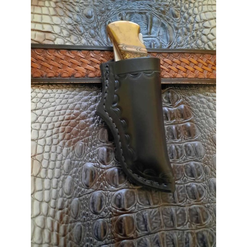 Custom Right Hand Leather Knife Sheath Fits Buck 110 Knife,