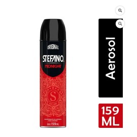 Stefano Midnight Aerosol Deodorant FOR MEN 159ml each (2 PACK)