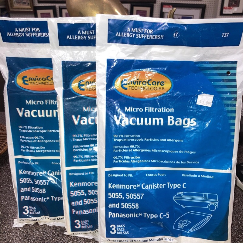 EnviroCare 3 Packs Kenmore Type C 5055, 50557 & 50558