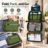Hanging Toiletry Bag for Travel – Waterproof Foldable Organizer for