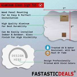 Fastasticdeals Horizontal Home Decor Wall Sign The Rock in Pond Joaquim Mir Joaquin Trinxet Arts Picture Frame Benelux Shape 7x5Inches