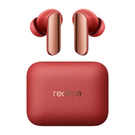 realme Buds Air 7 Pro Kabellose Kopfhörer, 6 Mikrofone mit 53dB Geräuschreduzierung, 48 Stunden Wiedergabe Bluetooth 5.4, wasserdicht IP55, Bluetooth-Kopfhörer, Rot