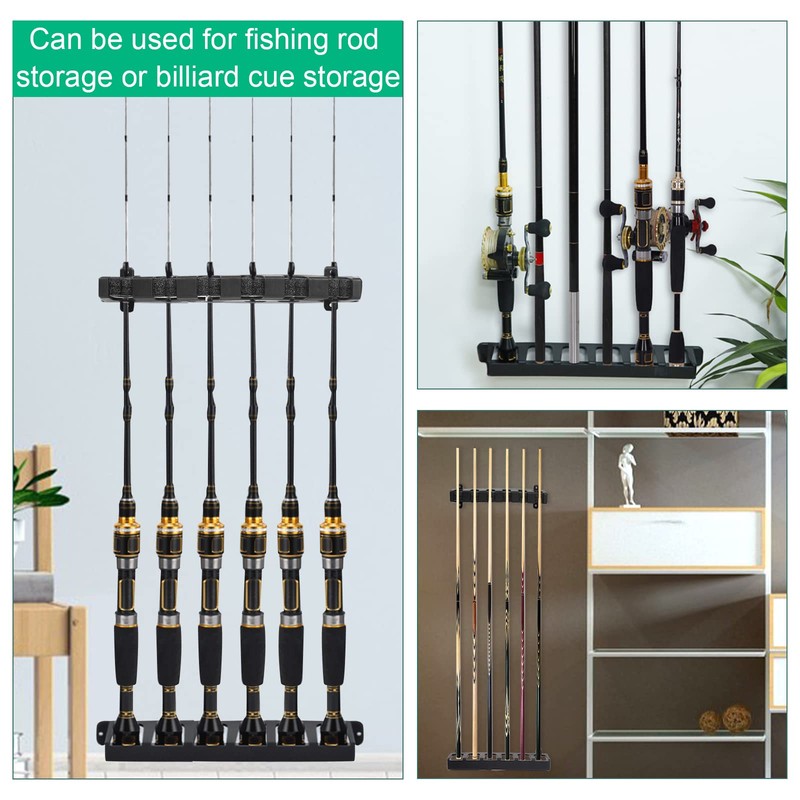 Jetisva 6 Pool Cue Holder Wall Mounted Pool Cue Rack