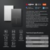 MOES Zigbee - Interruptor inteligente táctil ZigBee Star Feather 2026,
