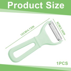 Vegetable Peeler Spiral Cutter Vegetable Julienne Cutter Carrot Cutter Vegetable Peeler Zoodles Zucchini Spaghetti Cutter, Peeler for Julienne Strips Made of Stainless Steel, Green