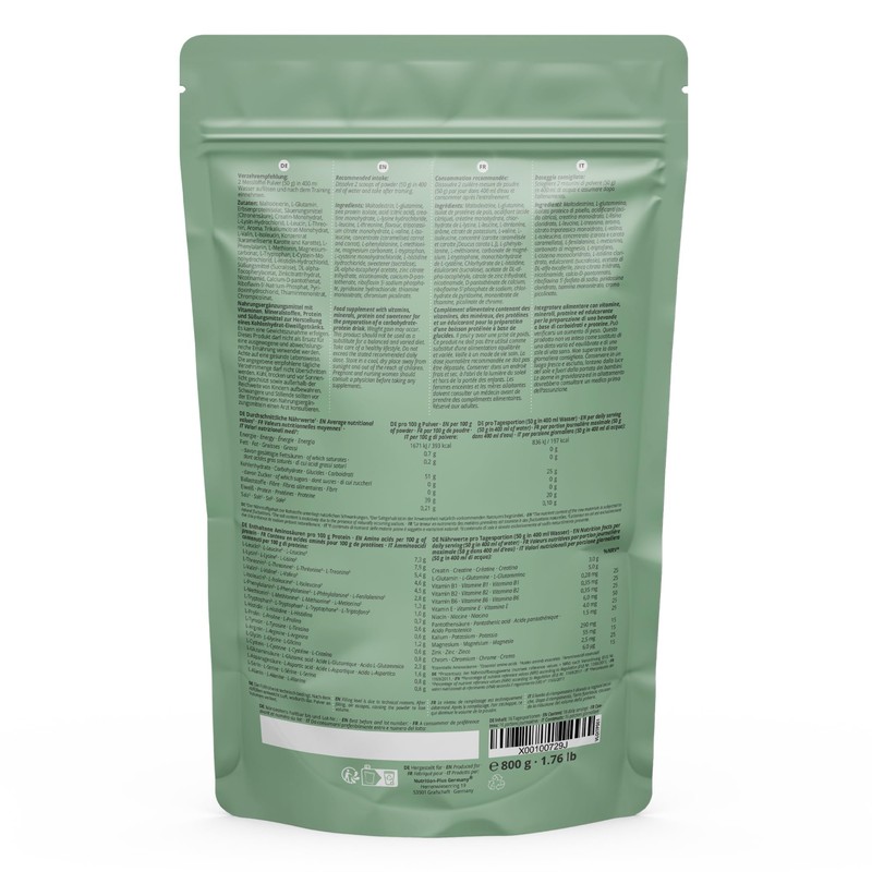 POST-WORKOUT-ake V-LOADER - Muscle Building and Bodybuilding - 750 g