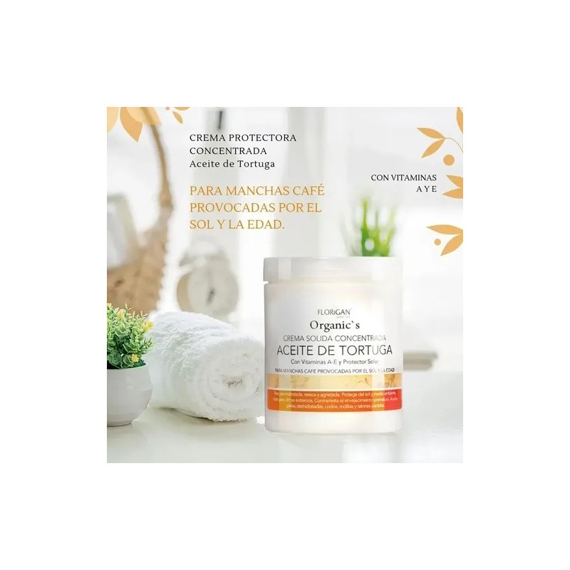 Crema Protectora Concentrada Aceite Tortuga 600grs. 2 Piezas