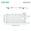 Serene Valley Sink Bottom Grid 32-1/2" x 14-5/8", Basin Rack