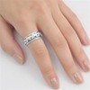 Elephant Spinner Eternity Wedding Ring New .925 Sterling Silver Band
