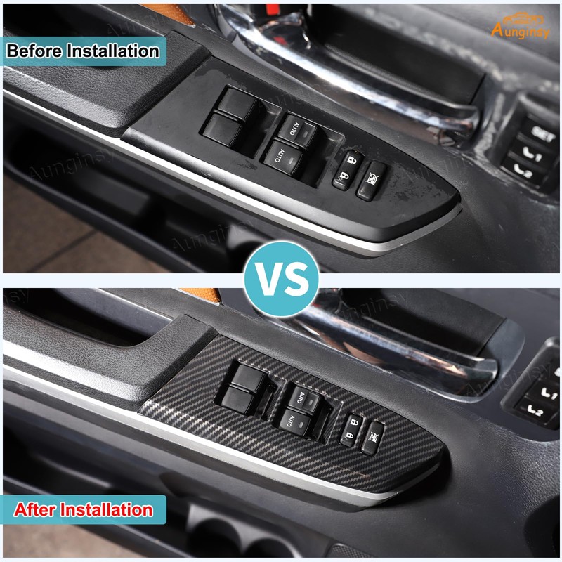 Car Door Window Glass Lift Button Panel Trim Cover Compatible