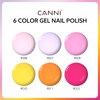 CANNI 6 Colors 9 ML Hema-Free Pink Gel Nail Polish