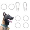 Dog Tag Clips 304 Stainless Steel Pet ID Tag Holder