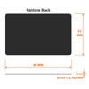 Blank Cards, Black, Matt, Food-Safe, Pack of 1, Plastic Cards,