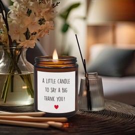 XUISWELL Thank You Candle, Small Thank You Gifts for Women Coworkers Friends, A Little Candle to Say a Big Thank You Scented Candles