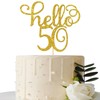 Hello 50 Cake Topper - 50th Birthday / 50th Wedding