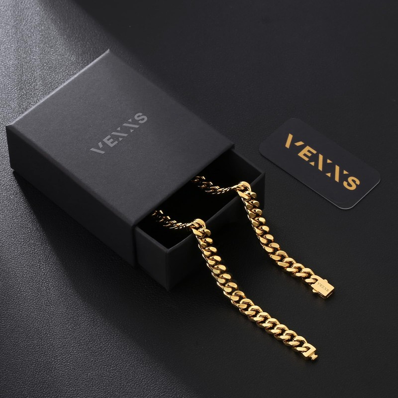 VEXXS 5mm 7mm Cuban Chain14
