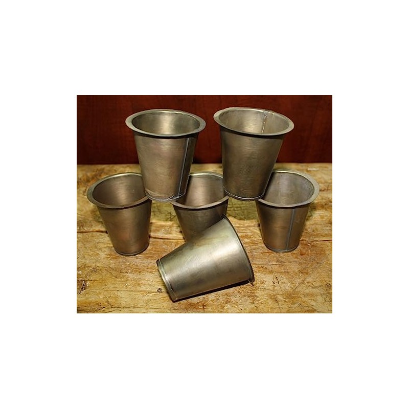 Vintage 7 Replacement Sugar Mold Candle Holder Primitive TIN Cup