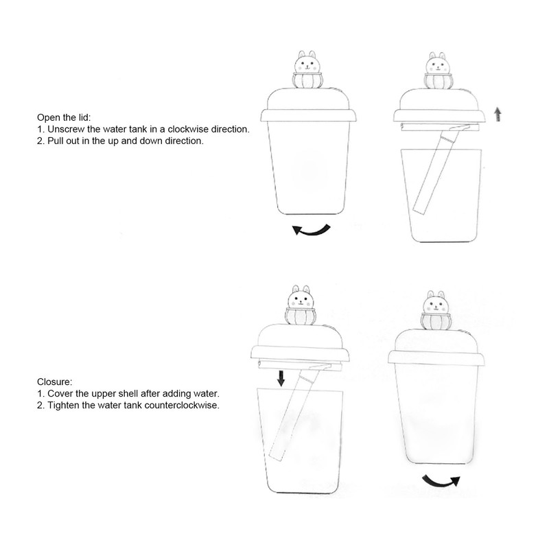 Humidifier Pink Milk Tea Cup Humidifier Small Desktop Bedroom Bedside