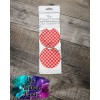 Unbranded Red Retro Checkered Patterned Print Car Coasters Set Of
