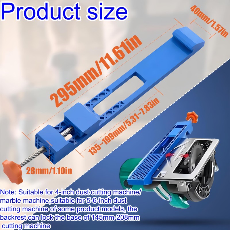 FeBohao Circular Saw Guide Adjustable Cutting Machine Base Guide Table
