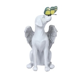 Killoywin Dog Memorial Gifts for Loss of Dog, Pet Memorial Stone for Dogs, Resin Angel Butterfly Statues, Pet Death Sympathy Gifts