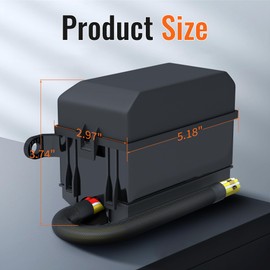 Fuse Box 12V Relay Box 6 Way Automotive Waterproof Relay Fuse Box Pre-Wired Relay Panel with 6 Relays and 6 ATC/ATO Blade Fuses for Car Truck Jeep Boat