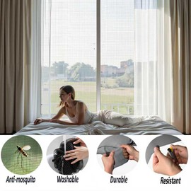 36"x100ft Windows Screen Mesh, Black Fiberglass Screen Roll, Durable Screen Door Replacement for Patio Screen,Porch Screen Window Door