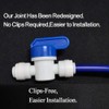 Lemoy Equal Straight OD Tube Ball Valve Quick Connect Fitting