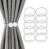 10 Pcs Magnetic Curtain Tie Backs, Magnetic Tie Backs for