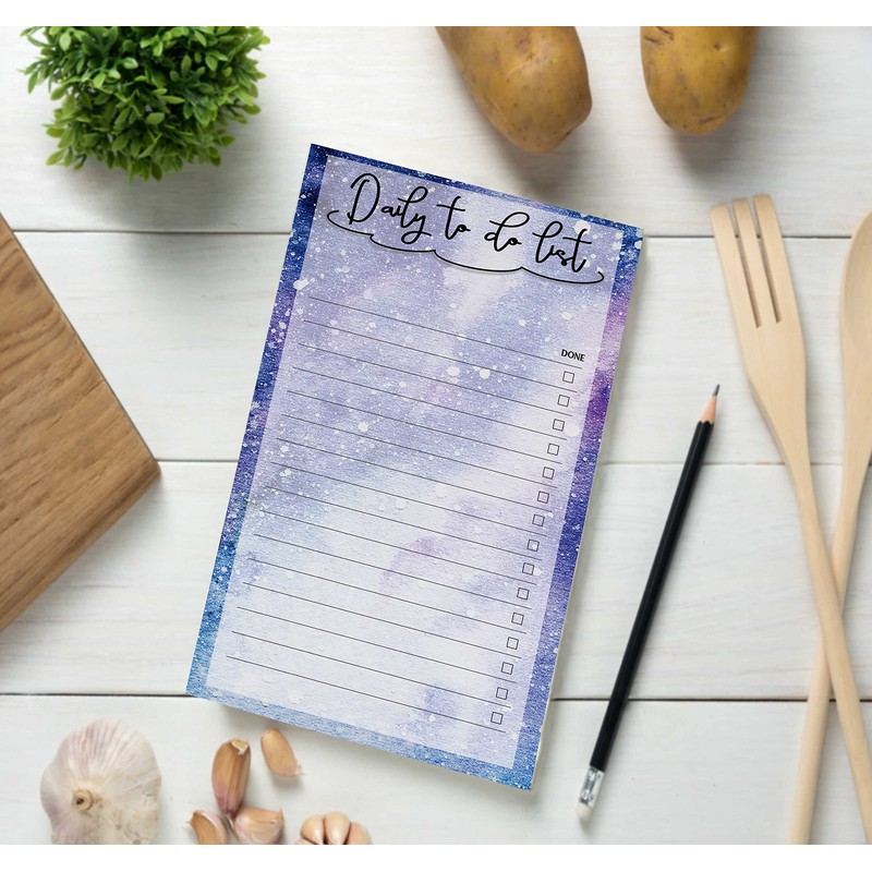 Inkdotpot Daily Planner List Pad Notepads Memo Pad, Undated To-Do